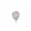 Tearly Halo Diamond Earring 18K White Gold
