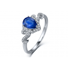 Davit Kyanite Diamond Ring 18K White Gold 