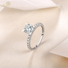 Maya Diamond Engagement Ring Casing 18K White Gold / Platinum