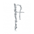 Angular Prong Diamond Earring 18K White Gold