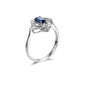Omura Kyanite Diamond Ring 18K White Gold 