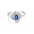 Omura Kyanite Diamond Ring 18K White Gold 