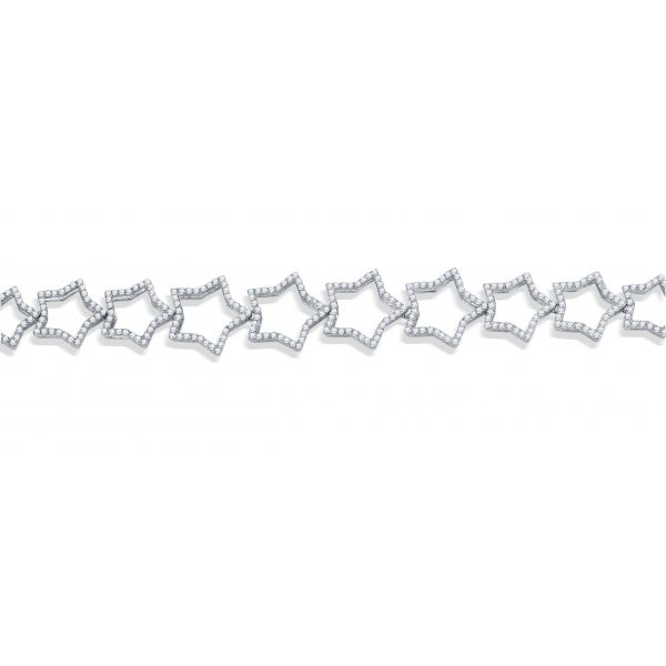 Alaska Prong Diamond Bracelet 18K White Gold