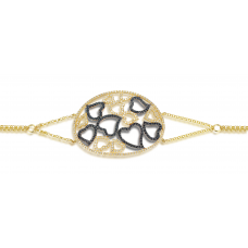 Kimana Spinel Diamond Bracelet 18K Yellow Gold 
