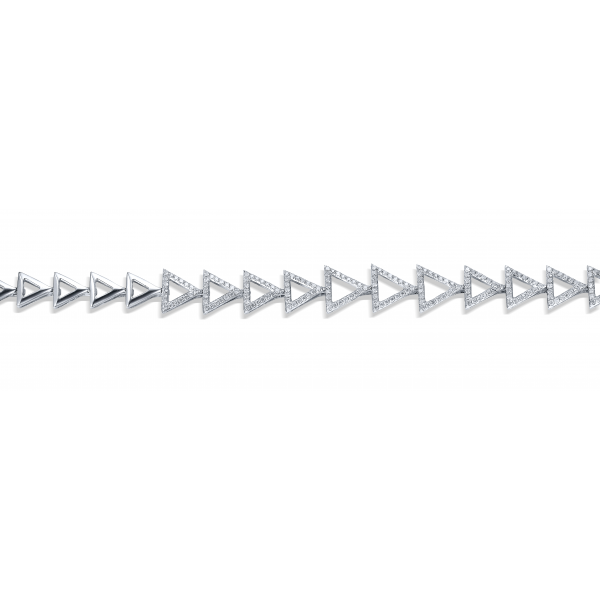 Kateri Prong Diamond Bracelet 18K White Gold