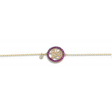 Lakota Ruby Diamond Bracelet 18K White Gold 