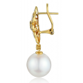 Beaumount Pearl Diamond Earring 18K Yellow Gold 