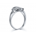 Scarlet Prong Diamond Ring 18K White Gold 