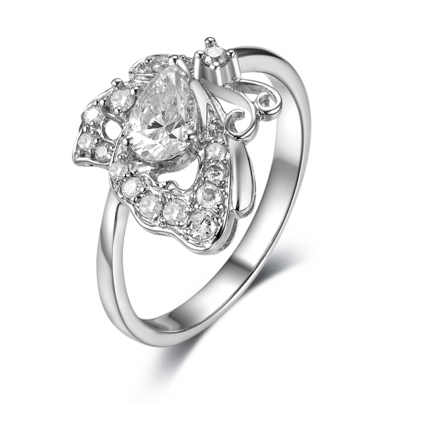 Persis Prong Diamond Ring 18K White Gold 