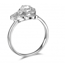 Persis Prong Diamond Ring 18K White Gold 
