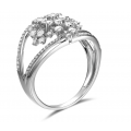 Tullia Micropave Diamond Ring 18K White Gold