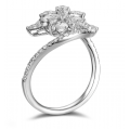 Otis Shared Prong Diamond Ring 18K White Gold