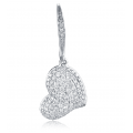 Cora Pave Diamond Earring 18K White Gold 