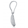 Cora Pave Diamond Earring 18K White Gold 