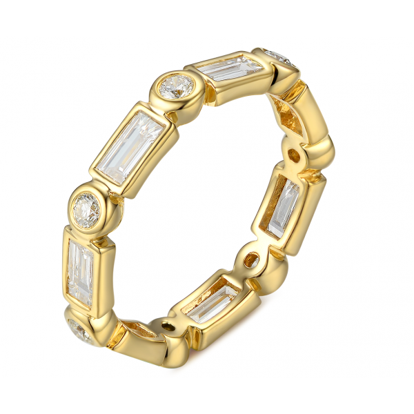 Kiara Bezel Diamond Ring 18K Yellow Gold 