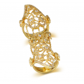 Paula MicroPave Diamond Ring 18K Yellow Gold