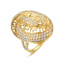 Romina Channel Diamond Ring 18K Yellow Gold 