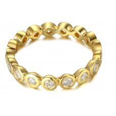 Taina Bezel Diamond Ring 18K Yellow Gold 