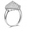 Celena Prong Diamond Ring 18K White Gold 