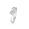 Plasma Illusion Diamond Ring 18K White Gold