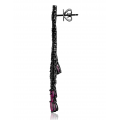 Nostalgia Ruby and Spinel Earring 18K Black Gold 