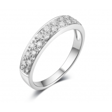 Tahoe Prong Diamond Ring 18K White Gold 