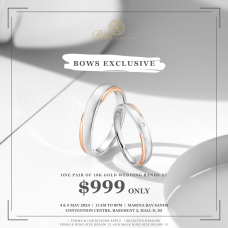 Chung-Ae Diamond Wedding Ring in 18K White and Rose Gold (Pair)