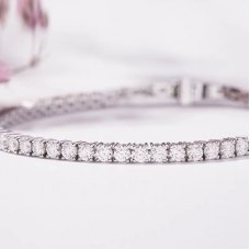 Scarlett 18K White Gold Lab Grown Diamond Bracelet
