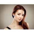 Serly Kyanite Diamond Earring 18K Black Gold