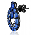 Serly Kyanite Diamond Earring 18K Black Gold