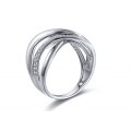 Cortez Prong Diamond Ring 18K White Gold 