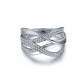 Cortez Prong Diamond Ring 18K White Gold 