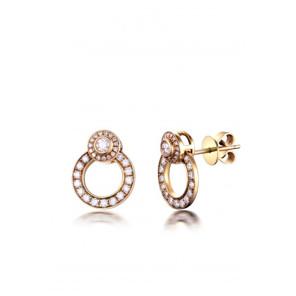 Cerchio Diamond Earring 18K White Gold 