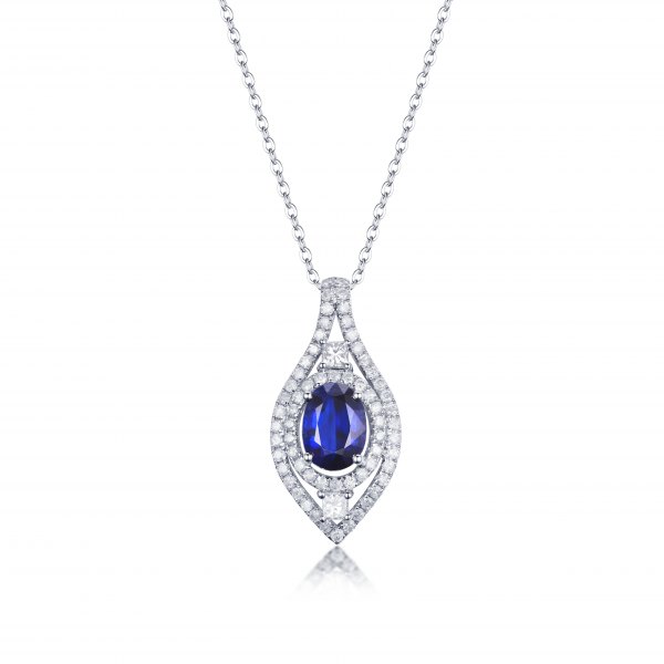 Finley Diamond Pendant 18K White Gold