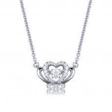 Rinley Diamond Necklace 18K White Gold