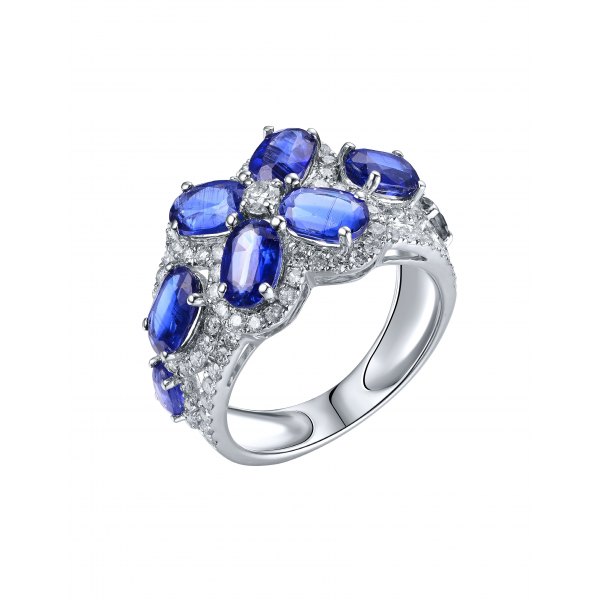 Cupo Kynite Diamond Ring 18K White Gold