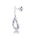 Leruoise Diamond Earring 18K White Gold