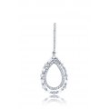 Leruoise Diamond Earring 18K White Gold