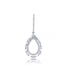 Leruoise Diamond Earring 18K White Gold