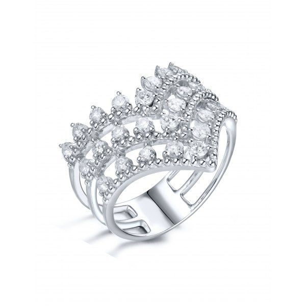 Jefe Diamond Ring 18K White Gold