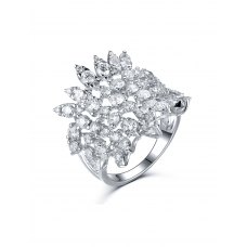 Stella Marquise Diamond Ring 18K White Gold