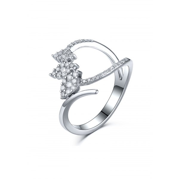 Mion Diamond Ring 18K White Gold
