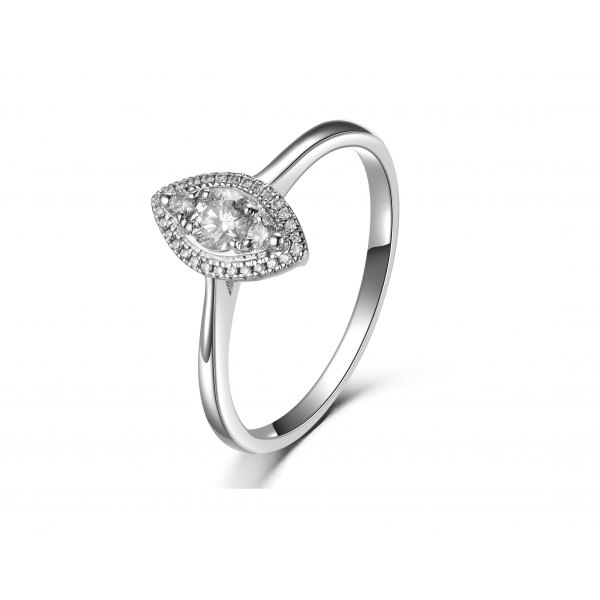 Foresta Diamond Ring 18K White Gold
