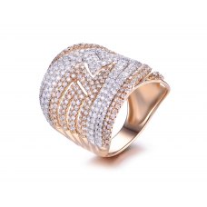 Roselie Diamond Ring 18K White Gold