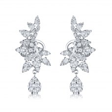 Alvara Diamond Earring 18K White Gold