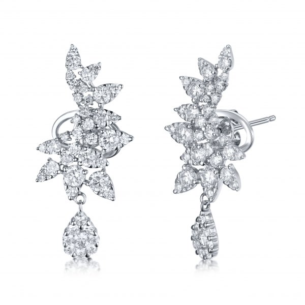 Alvara Diamond Earring 18K White Gold