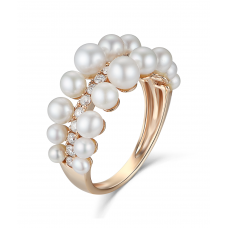 Maris Pearl Diamond Ring 18K Rose Gold