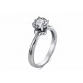 Telfour Solitaire White Gold Diamond Engagement Ring Casing