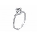 Videl Solitaire White Gold Diamond Engagement Ring Casing