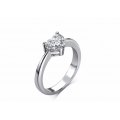 Zola Solitaire White Gold Diamond Engagement Ring Casing